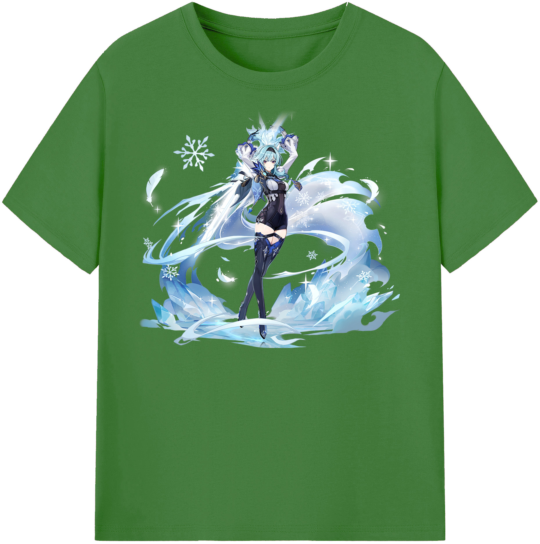 げんし神 优菈 ゆうら genshin Yūra レディースカジュアルプリントTシャツ（綿100％）